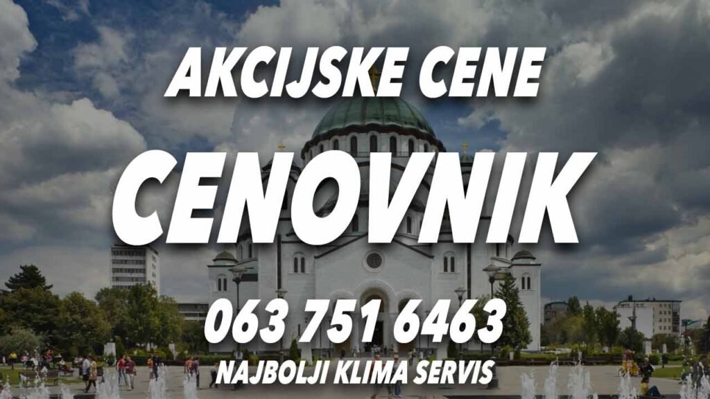 Klima servis Vračar cenovnik