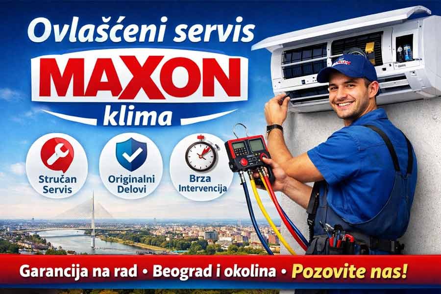 ovlašćeni servis Maxon klima