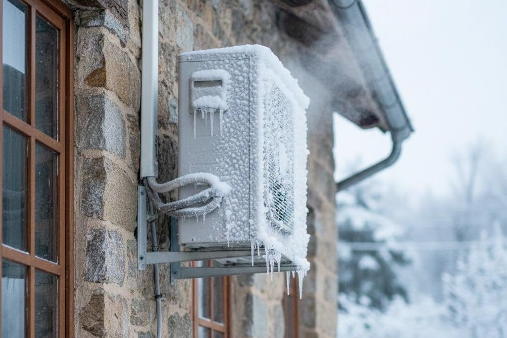 Spoljna jedinica klime zaleđena