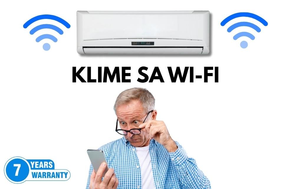 Klime sa Wi-Fi opcijom — upravljanje klimom putem aplikacije na telefonu